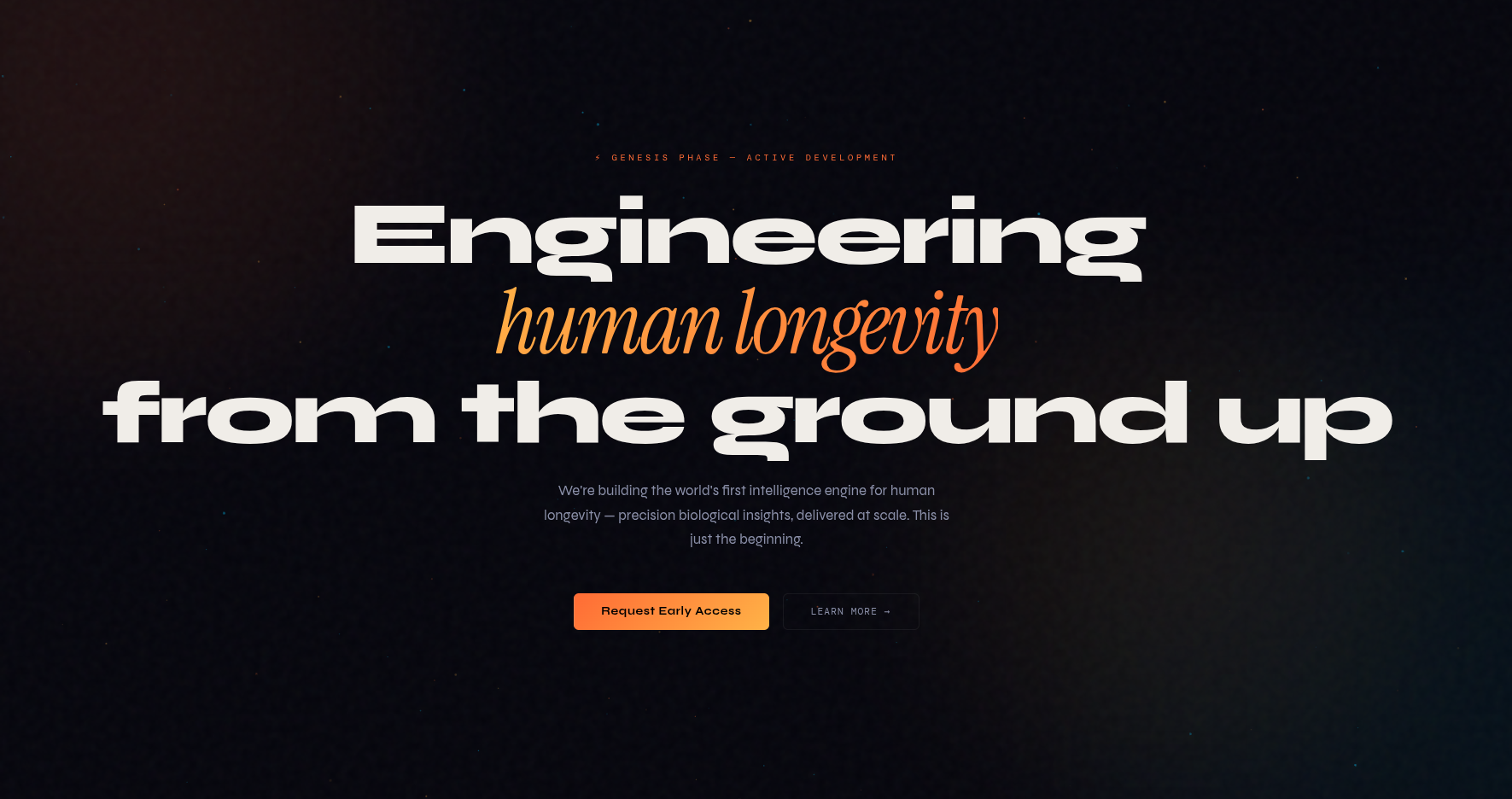 Engineering human longevity from the ground up